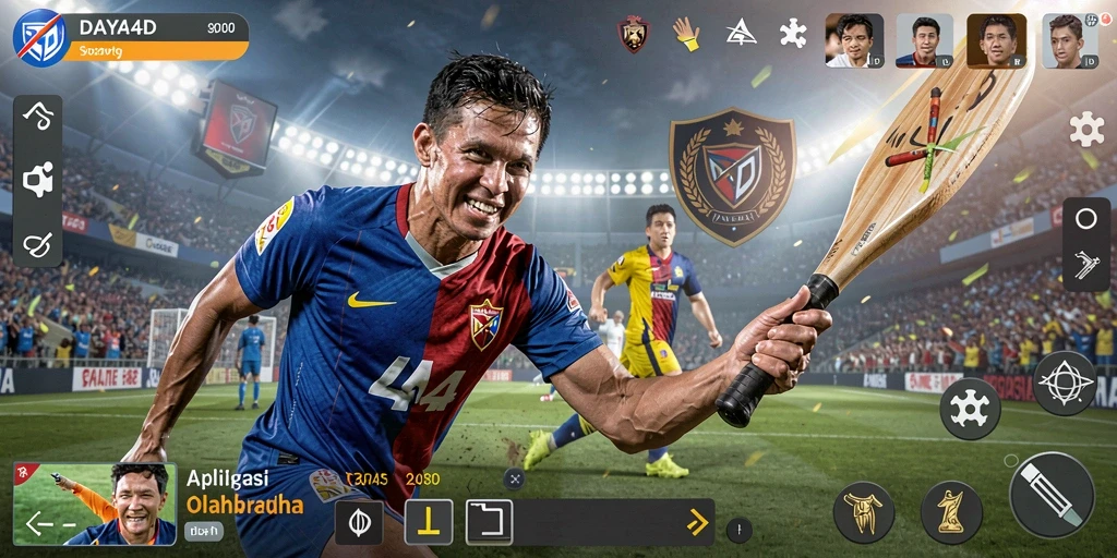 Screenshot gameplay DAYA4D yang menunjukkan suasana olahraga yang seru.