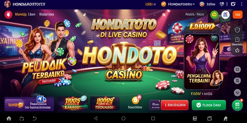Tampilan gameplay HONDATOTO yang menarik di Live Casino.