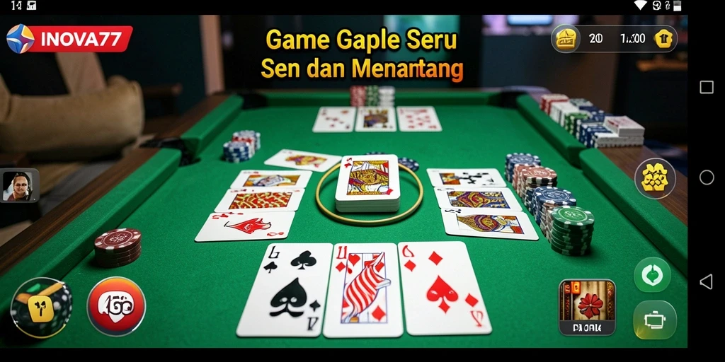 Tangkap momen seru bermain Gaple di INOVA77.