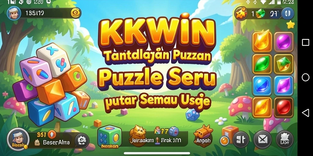 Gameplay seru KKWIN dengan tantangan puzzle yang menawan.