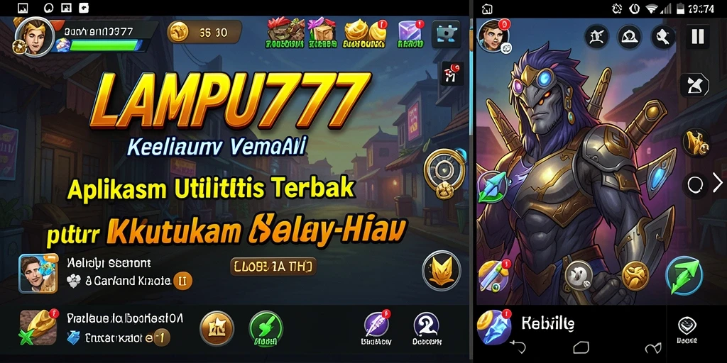 Tampilan antarmuka utama LAMPU777 yang sederhana dan fungsional.