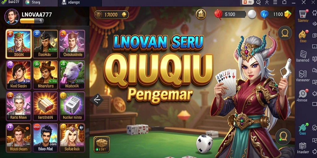 Tampilan seru gameplay QiuQiu LNOVA777.