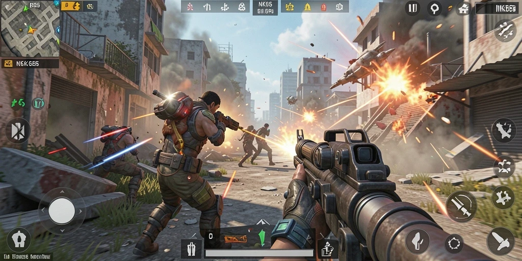Gameplay NK666 yang seru dan mendebarkan dalam aksi TPS.