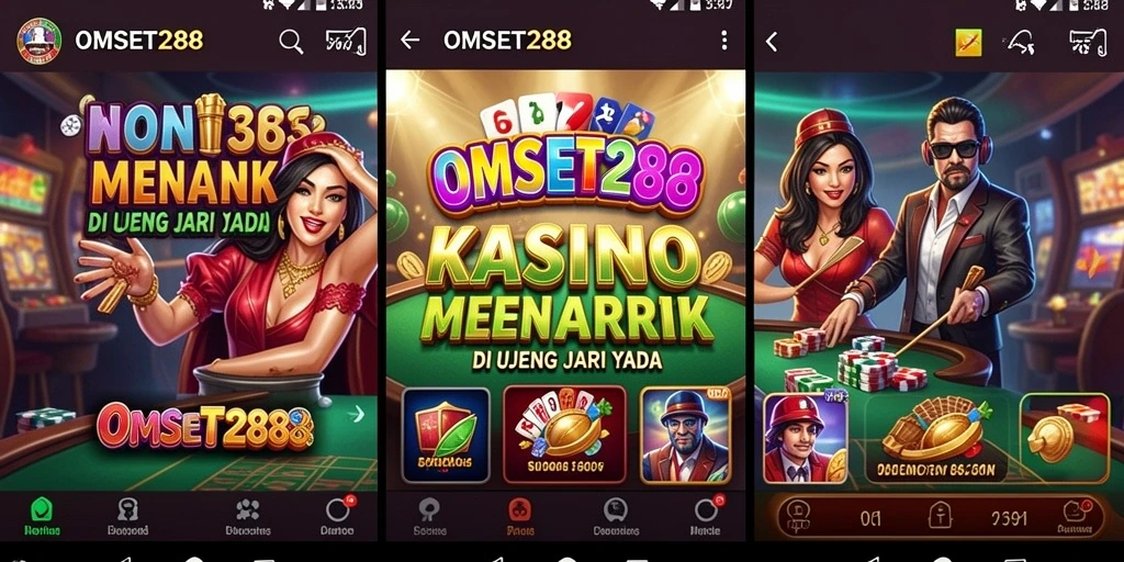 Screenshot gameplay OMSET288 dengan pengalaman Kasino yang mendebarkan.