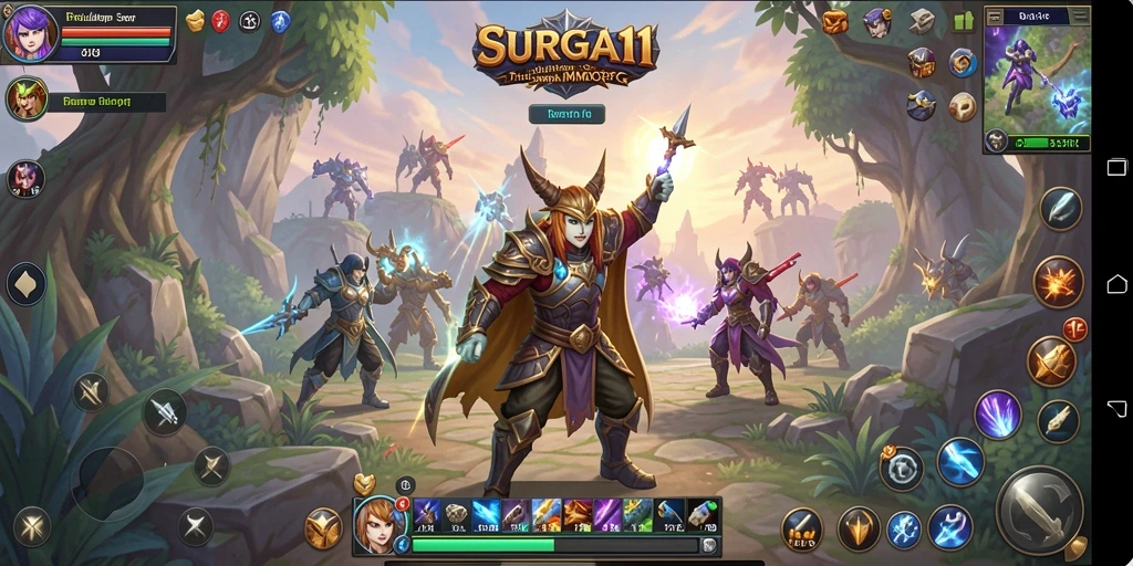 Tampilan gameplay seru di dunia <strong>SURGA11</strong> yang imersif.